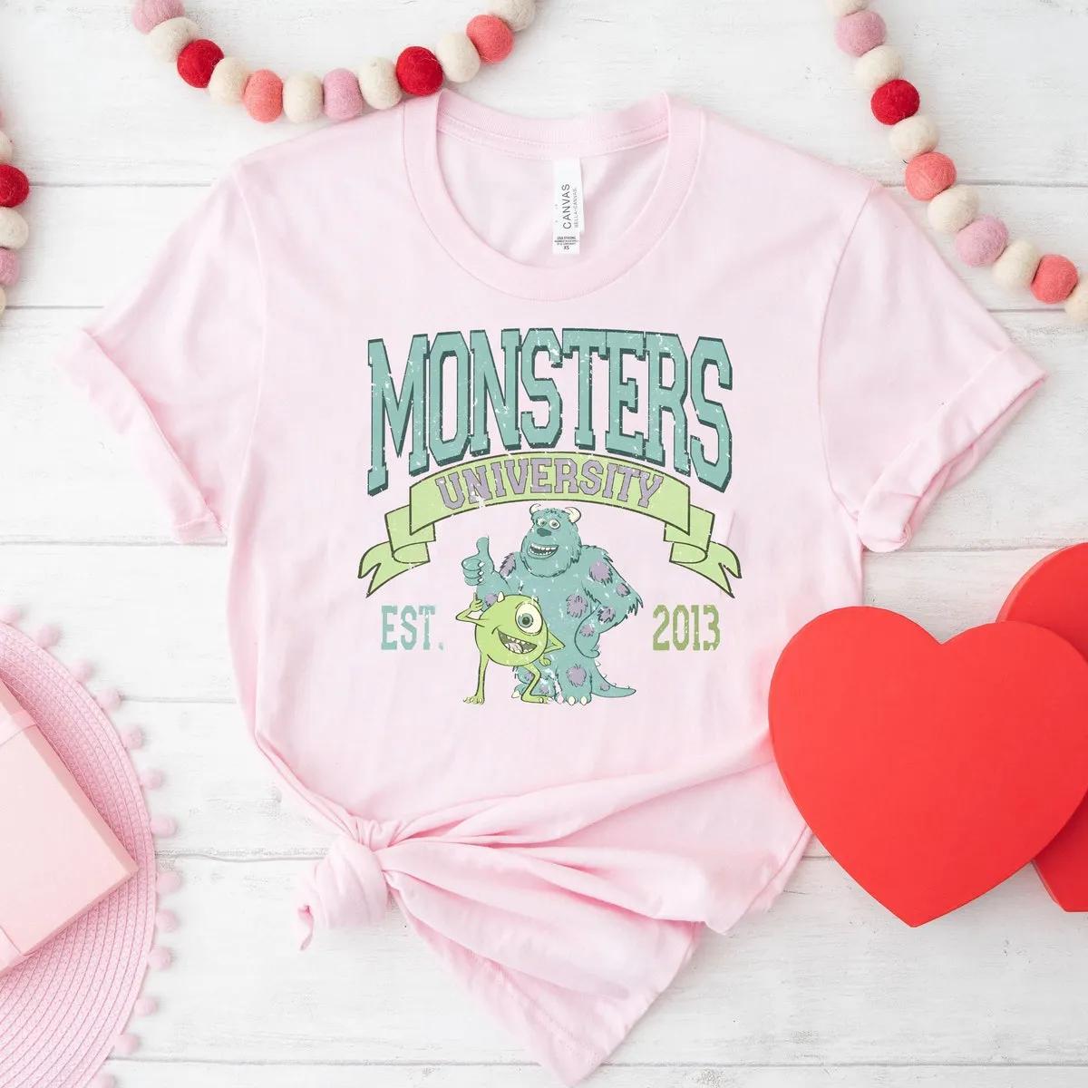 Disney Monster University Est 2013 Shirt Monsters University Mike Graphic Tee 3