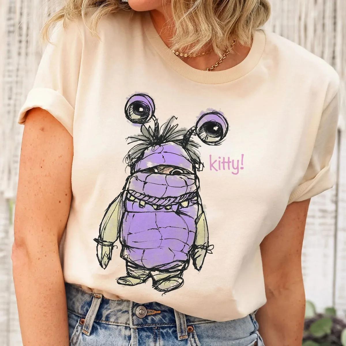 Disney Monsters Inc Boo Penciled KITTY Shirt 5 1