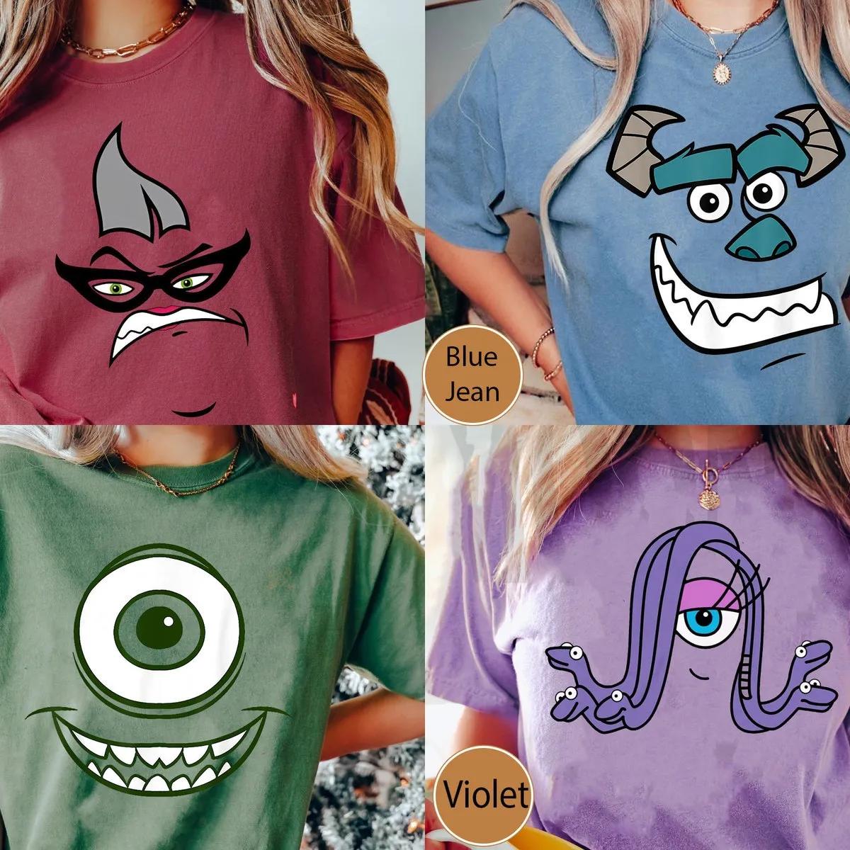 Disney Monsters Inc Characters Big Face Costume Shirt 5 1