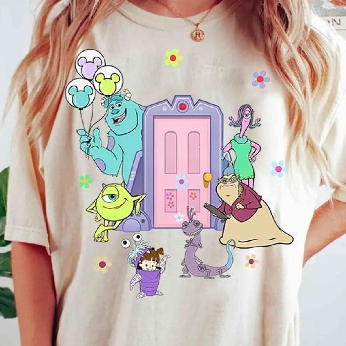 Disney Monsters Inc Doors Characters Shirt 1