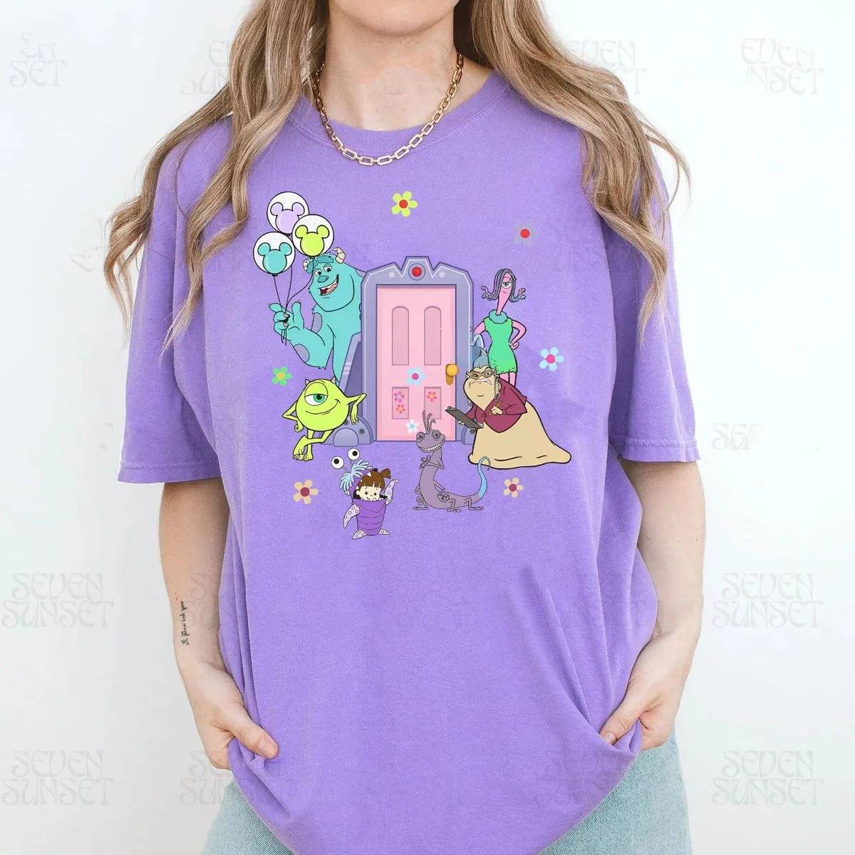 Disney Monsters Inc Doors Characters Shirt 2