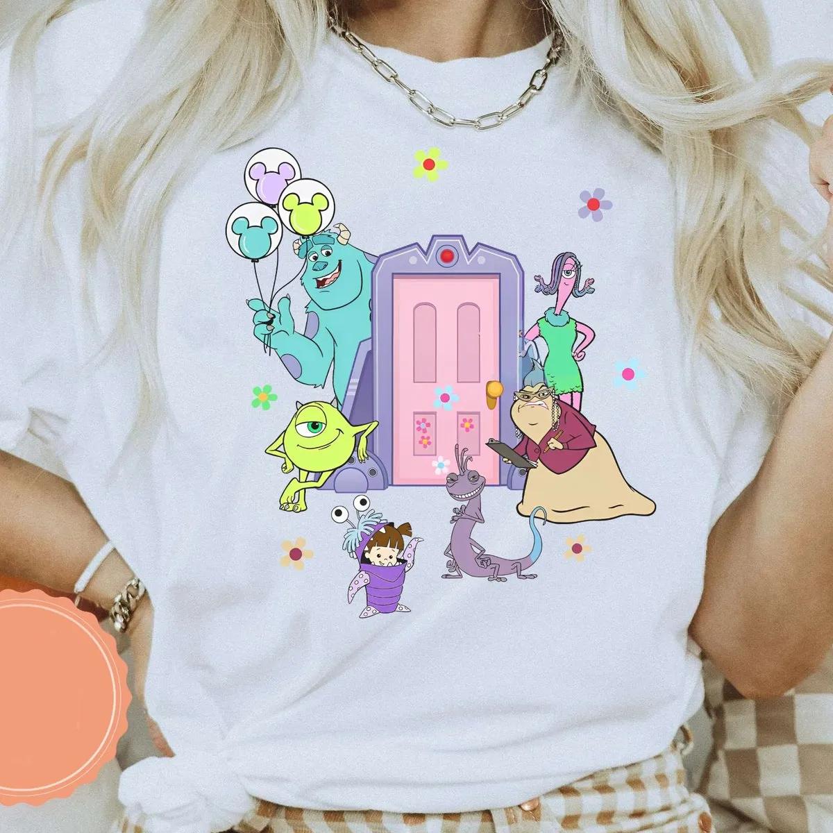 Disney Monsters Inc Doors Characters Shirt 3