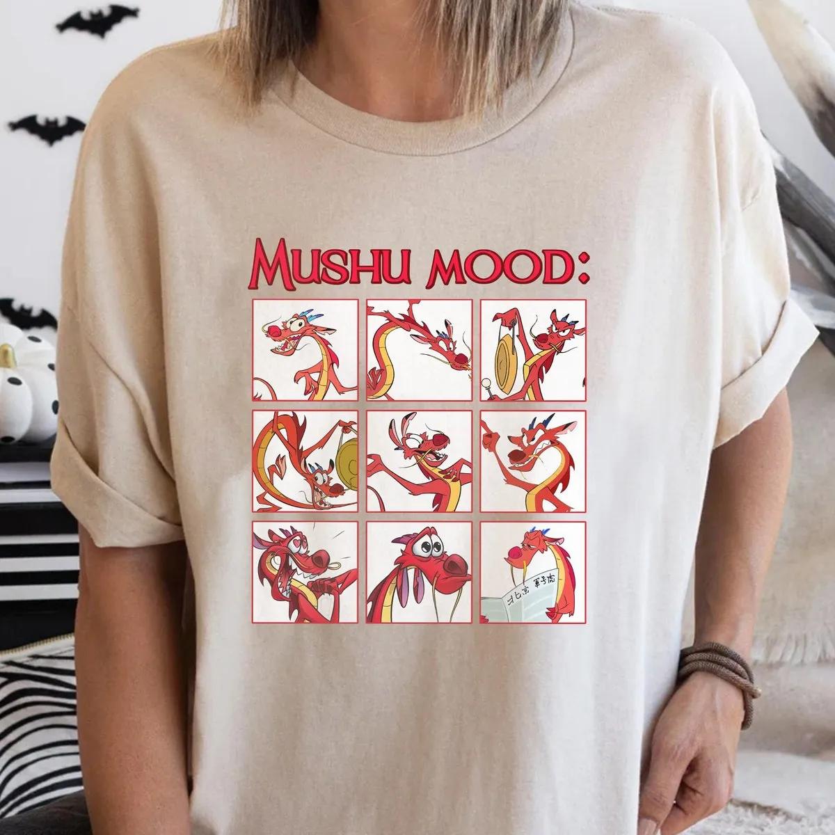 Disney Mulan Mushu Mood Cute Face Shirt 2