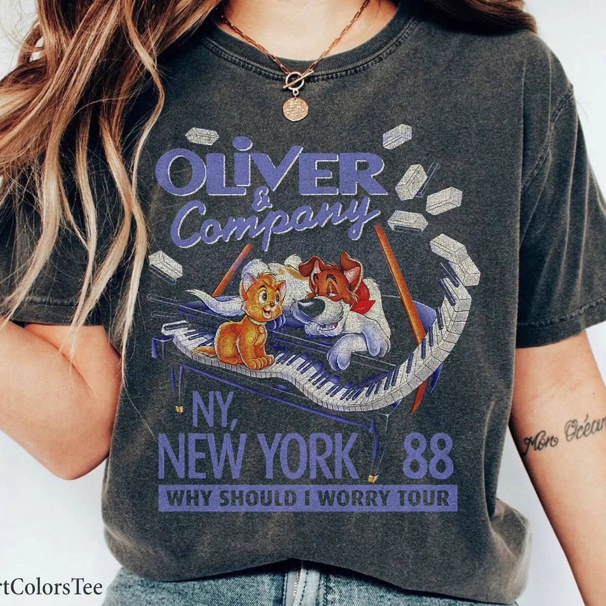 Disney Oliver And Company New York Movie Poster Shirt 3 1