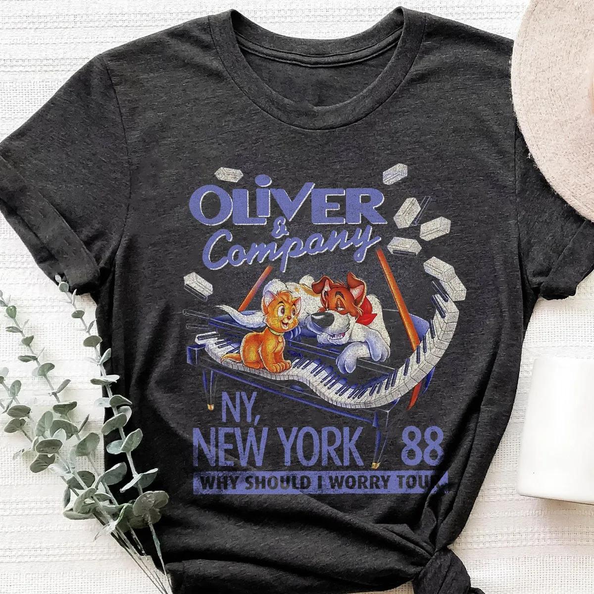 Disney Oliver And Company New York Movie Poster Shirt 5 1