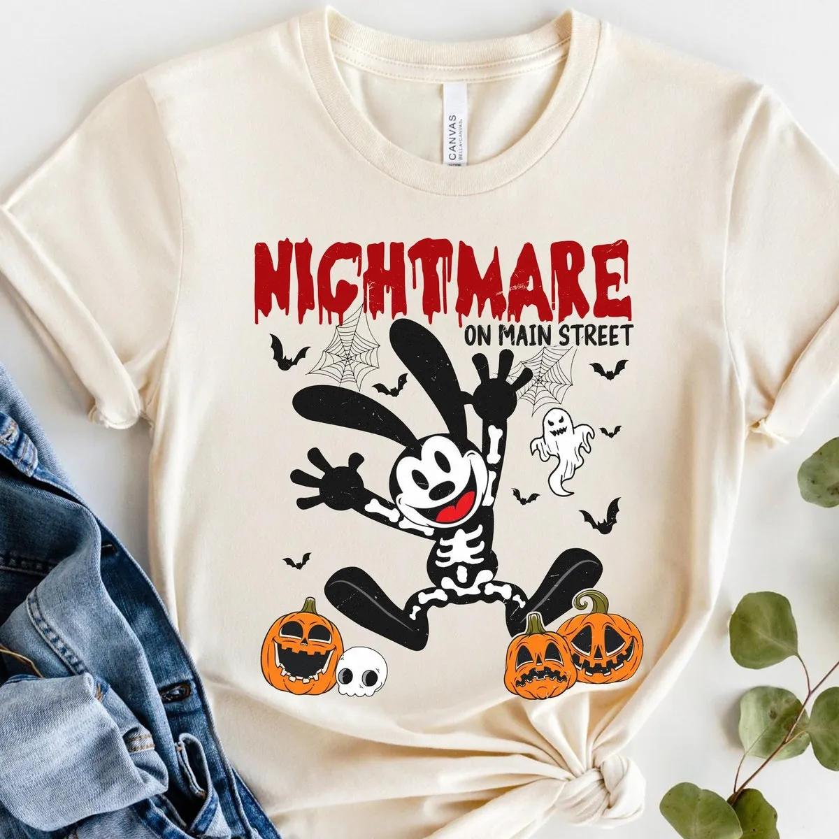 Disney Oswald The Lucky Rabbit Skeleton Costume Halloween Shirt 2 1