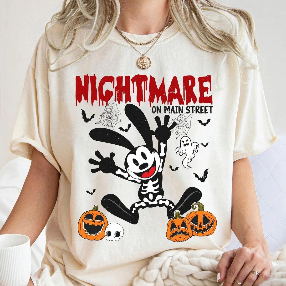 Disney Oswald The Lucky Rabbit Skeleton Costume Halloween Shirt 4 1