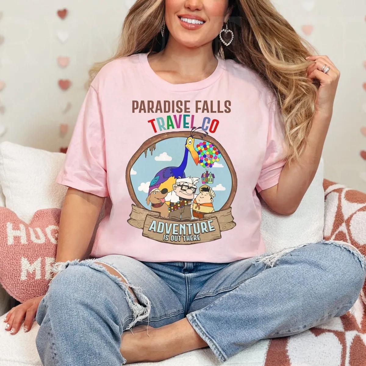 Disney Paradise Falls Travel Co Up Movie Shirt 2