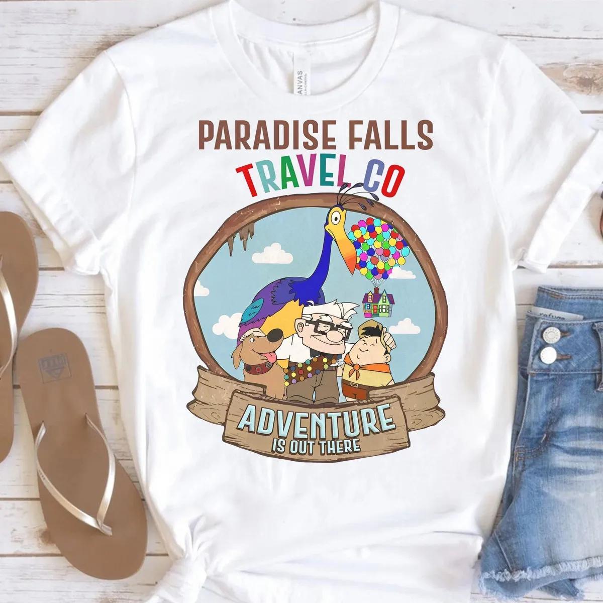 Disney Paradise Falls Travel Co Up Movie Shirt 3