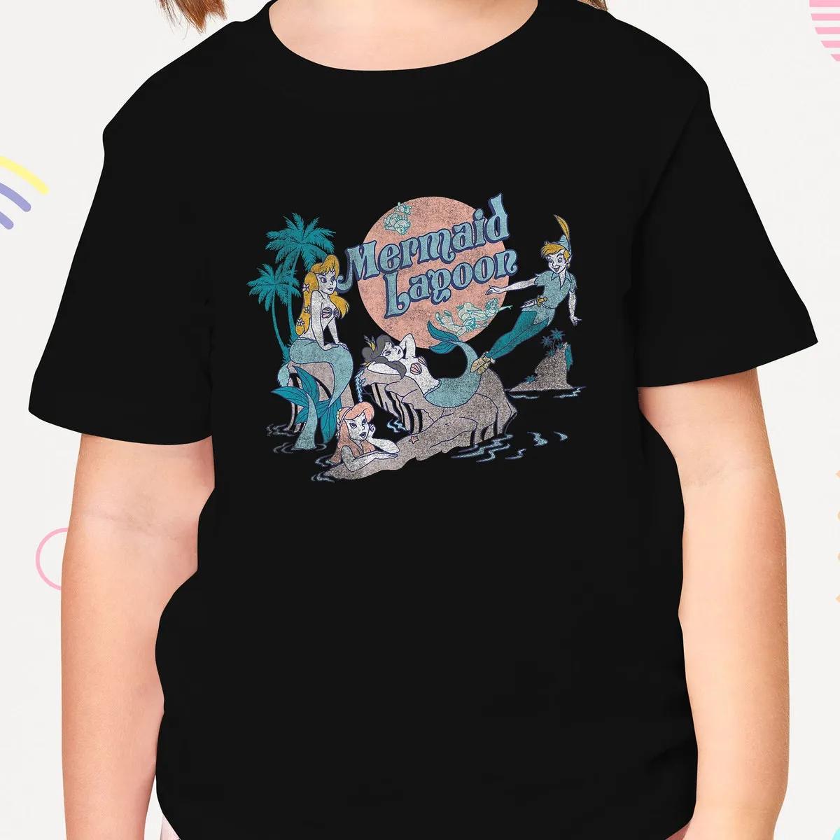 Disney Peter Pan Distressed Mermaid Lagoon Shirt 1 1