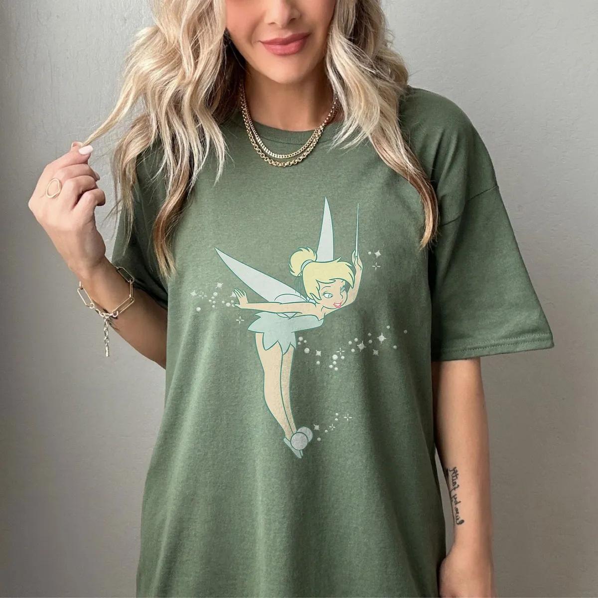 Disney Peter Pan Tinkerbell Glitter Tink Wink Shirt 3 1