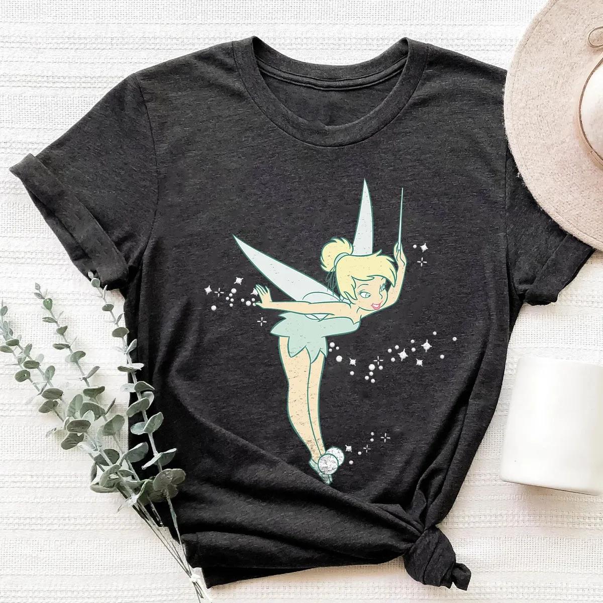 Disney Peter Pan Tinkerbell Glitter Tink Wink Shirt 6 1