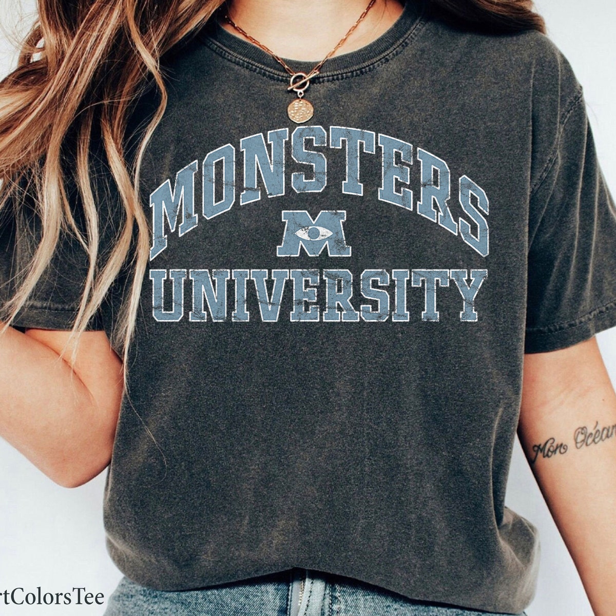 Disney Pixar Monsters University Simple Collegiate Shirt 1