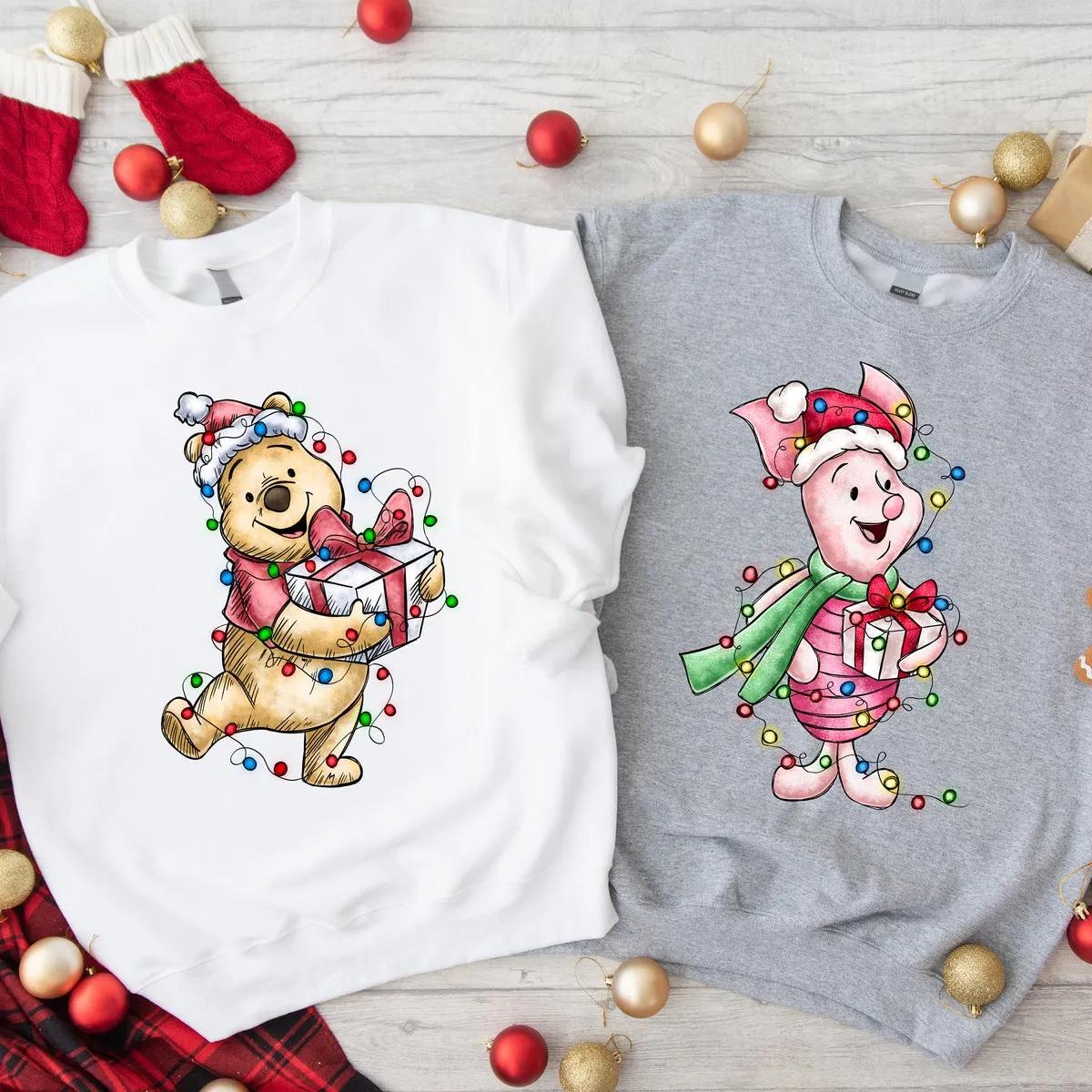 Disney Pooh Bear Disney Christmas Shirt 2 1