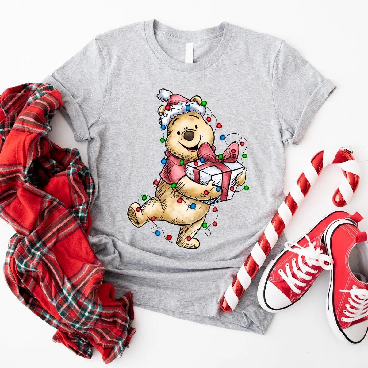 Disney Pooh Bear Disney Christmas Shirt 6 1