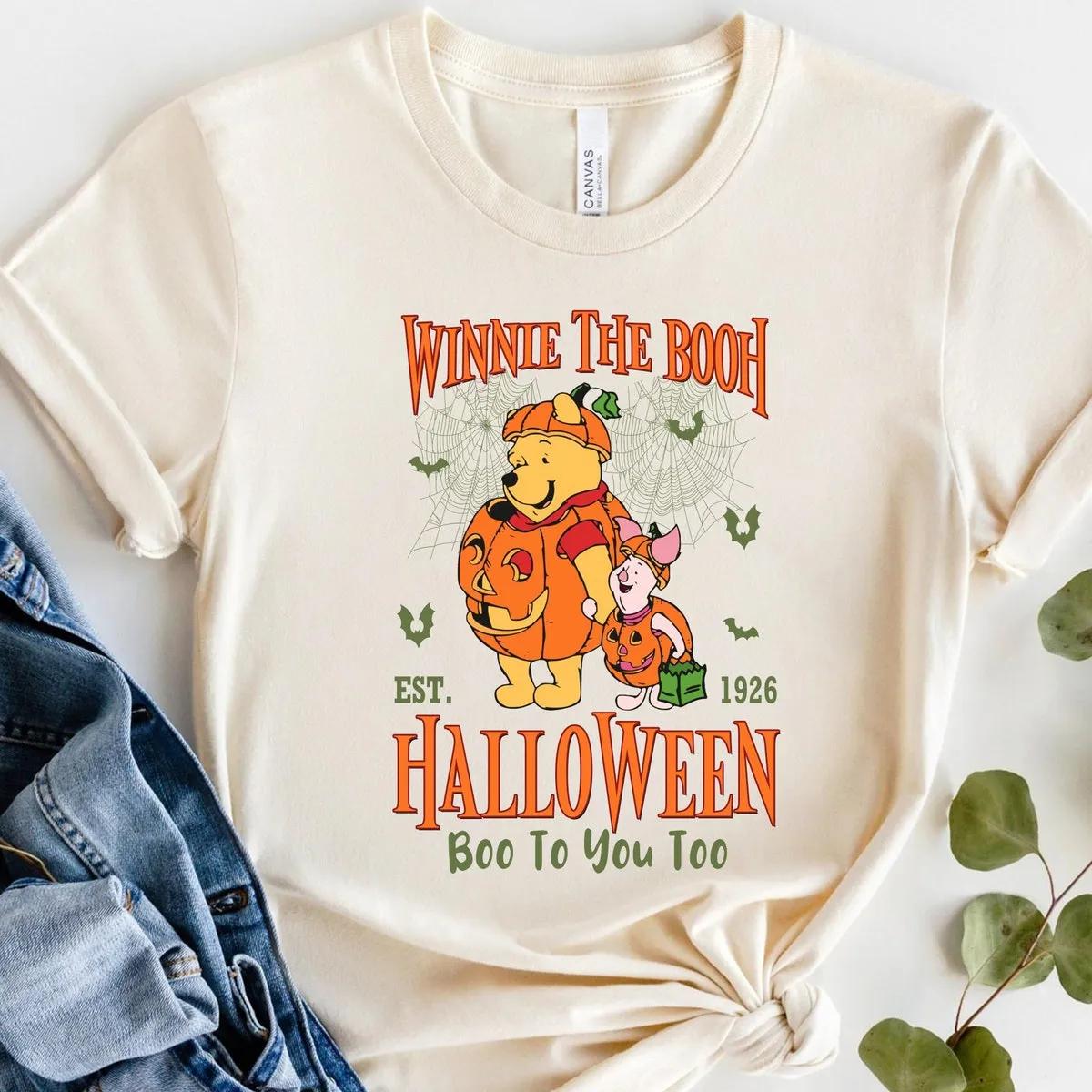 Disney Pooh and Piglet Pumpkin Shirt 3 1