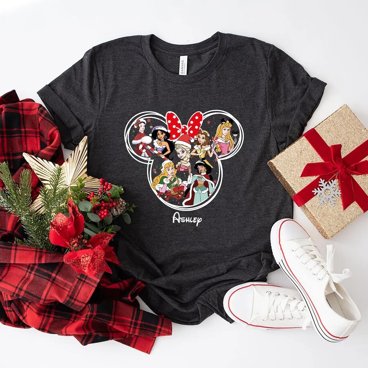 Disney Princess Christmas Shirt 1 1