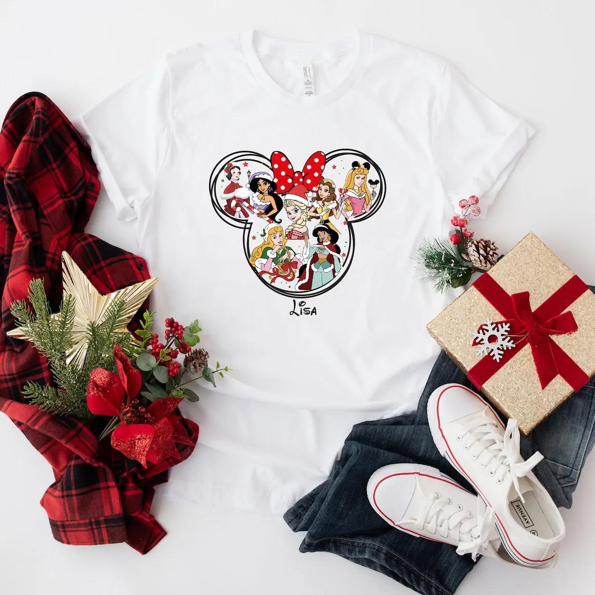 Disney Princess Christmas Shirt 2 1