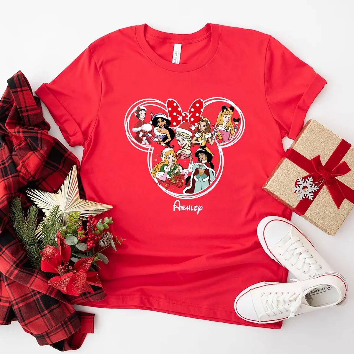 Disney Princess Christmas Shirt 3 1