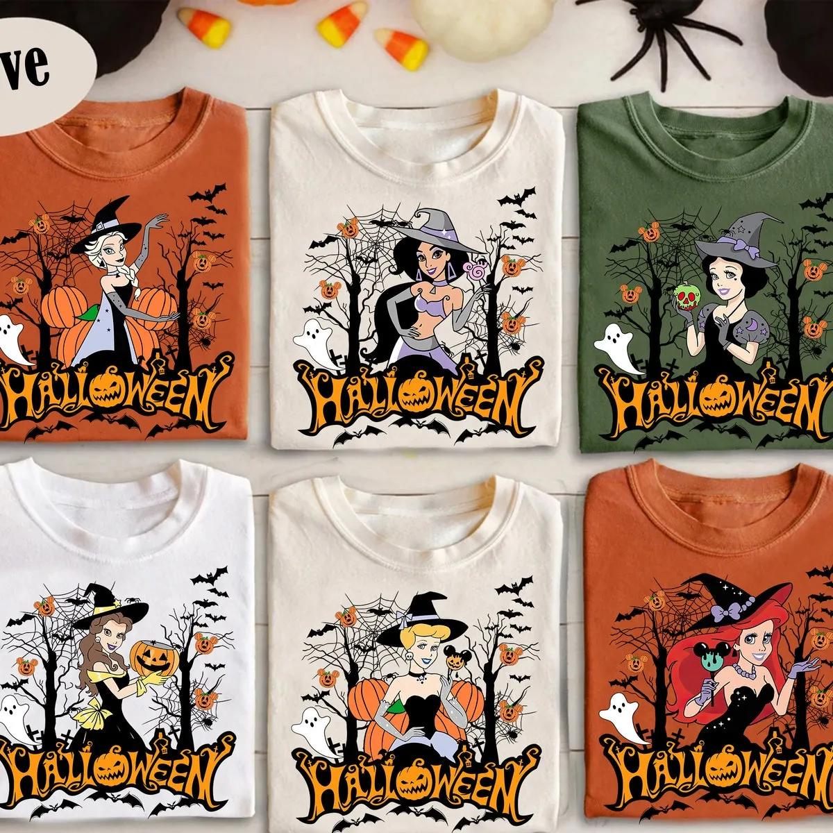 Disney Princess Halloween Pumpkin Shirt 1