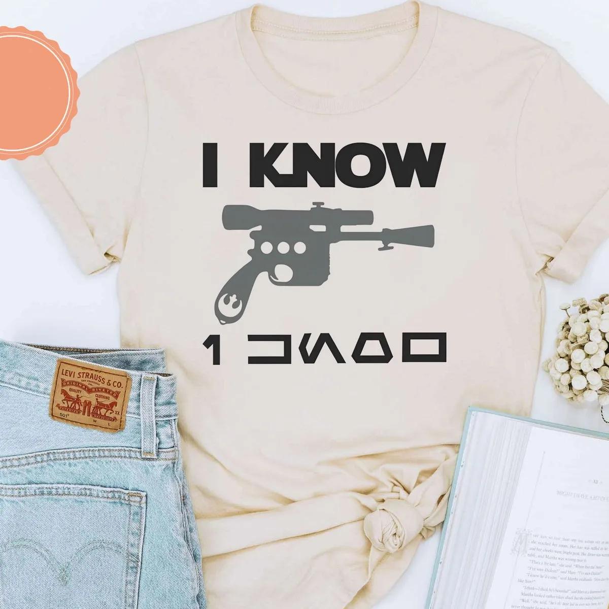 Disney Princess Leia And Han Solo I Love You I Know Shirt 3