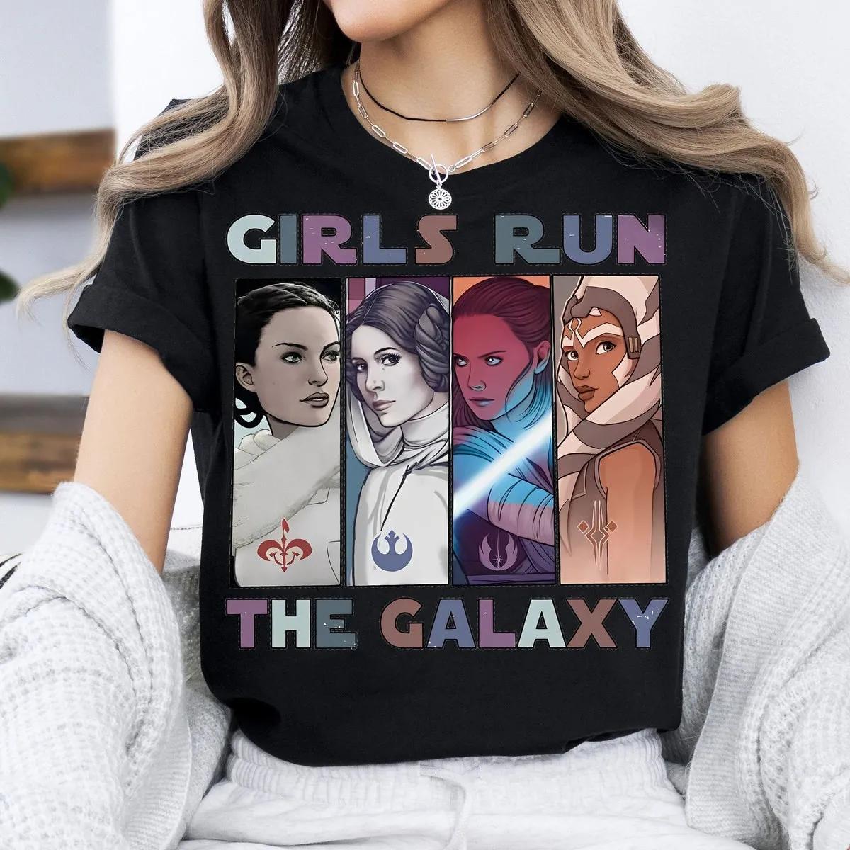 Disney Princess Leia Shirt Girls Run The Galaxy Star Wars Shirt 1