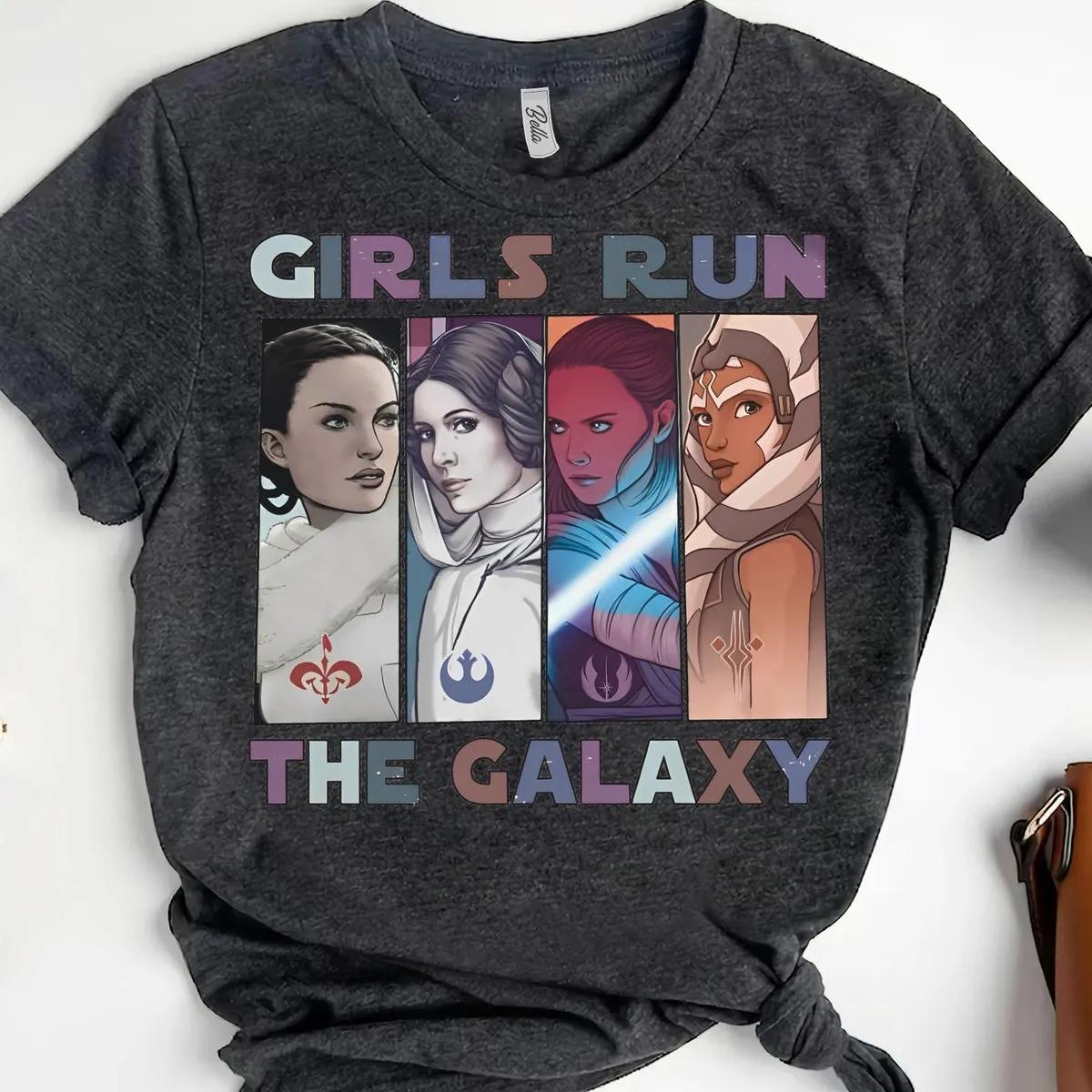 Disney Princess Leia Shirt Girls Run The Galaxy Star Wars Shirt 2