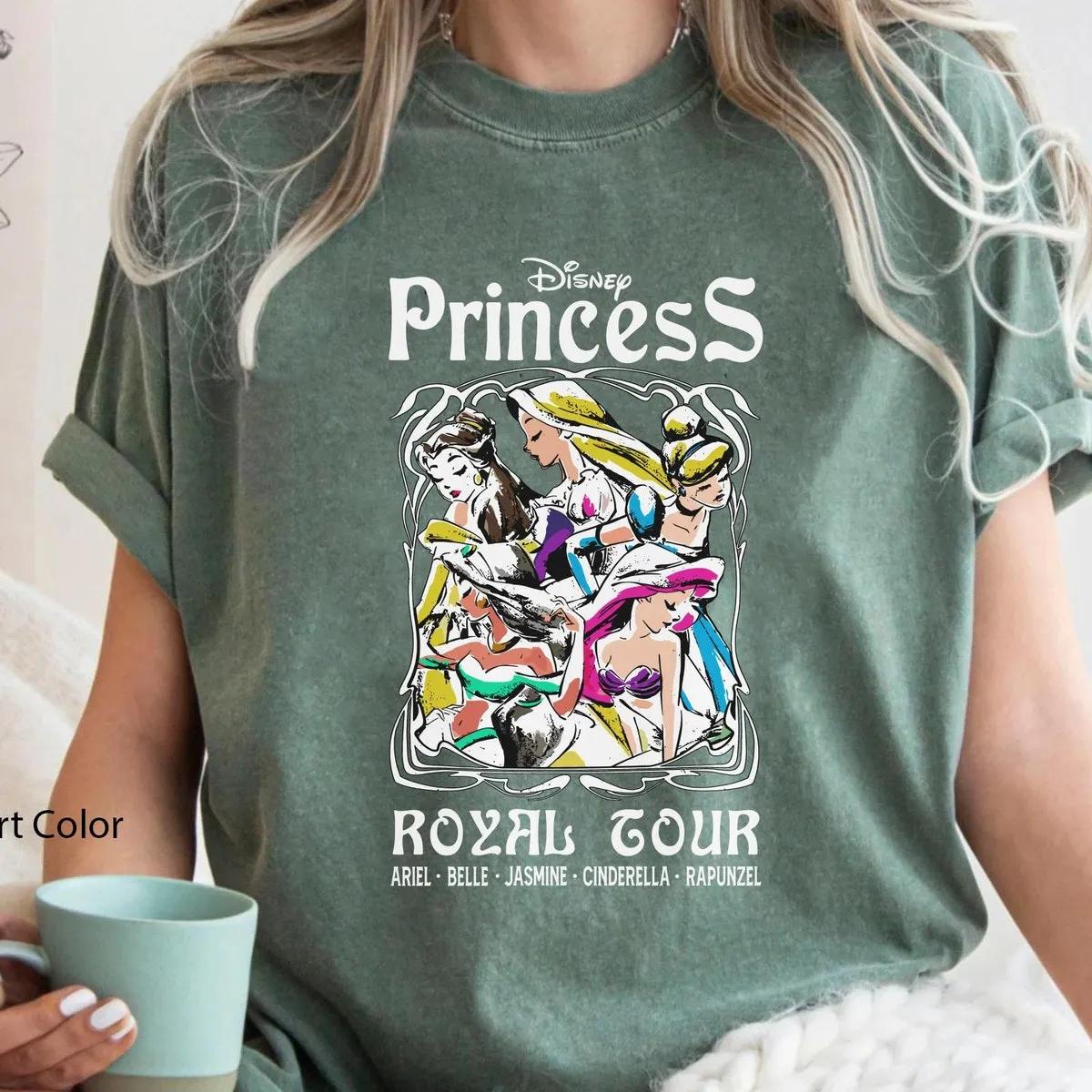 Disney Princess Royal Tour Group Poster Shirt 3