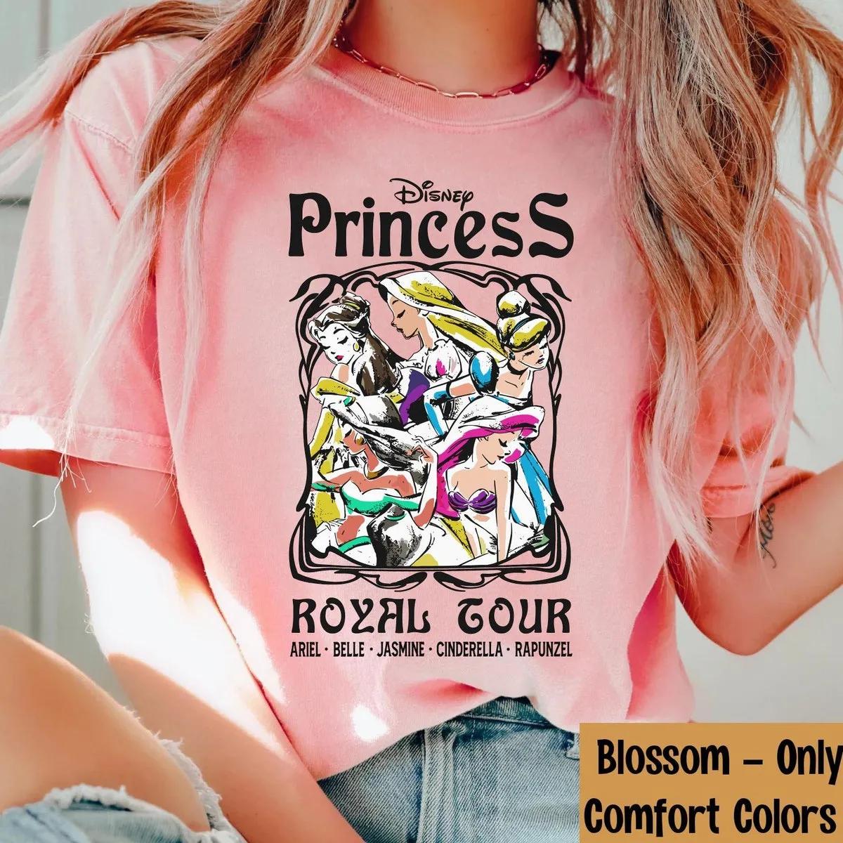 Disney Princess Royal Tour Group Poster Shirt 4