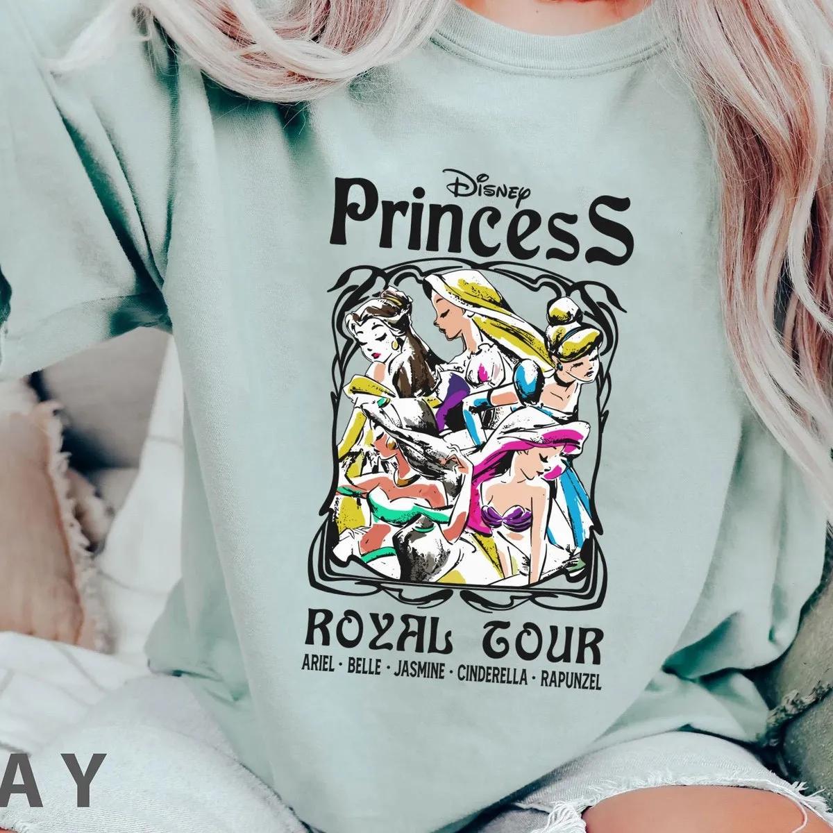 Disney Princess Royal Tour Group Poster Shirt 5