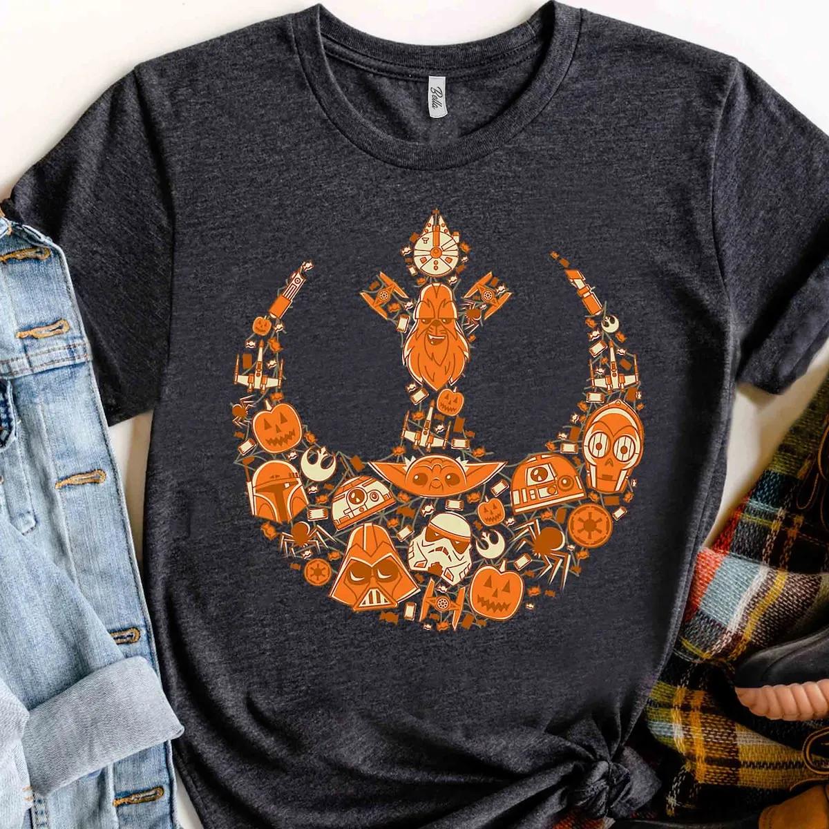 Disney Rebel Alliance Pumpkins Halloween Shirt 3