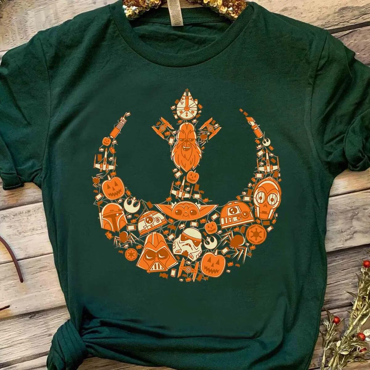 Disney Rebel Alliance Pumpkins Halloween Shirt 4