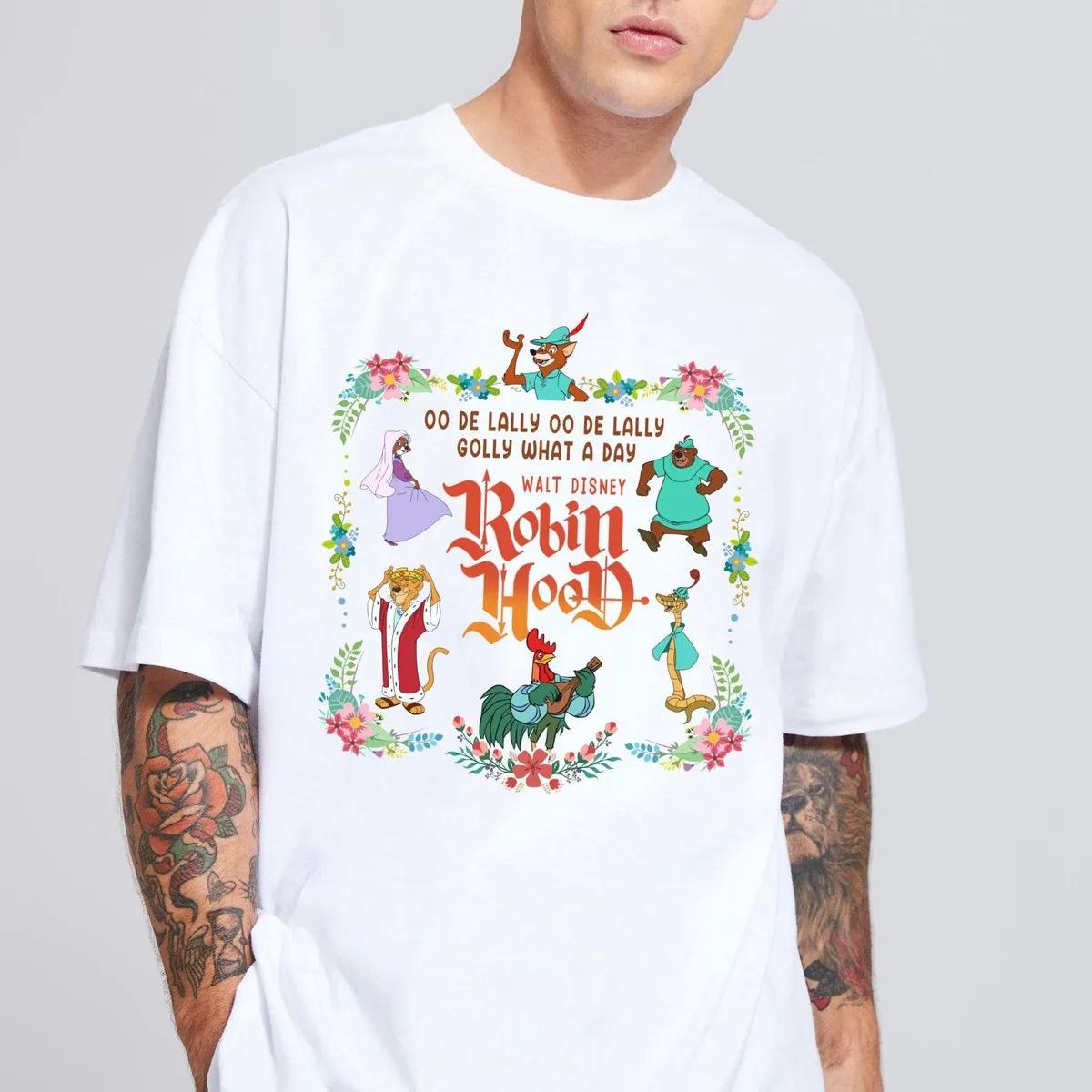 Disney Robin Hood Floral Shirt 2 1