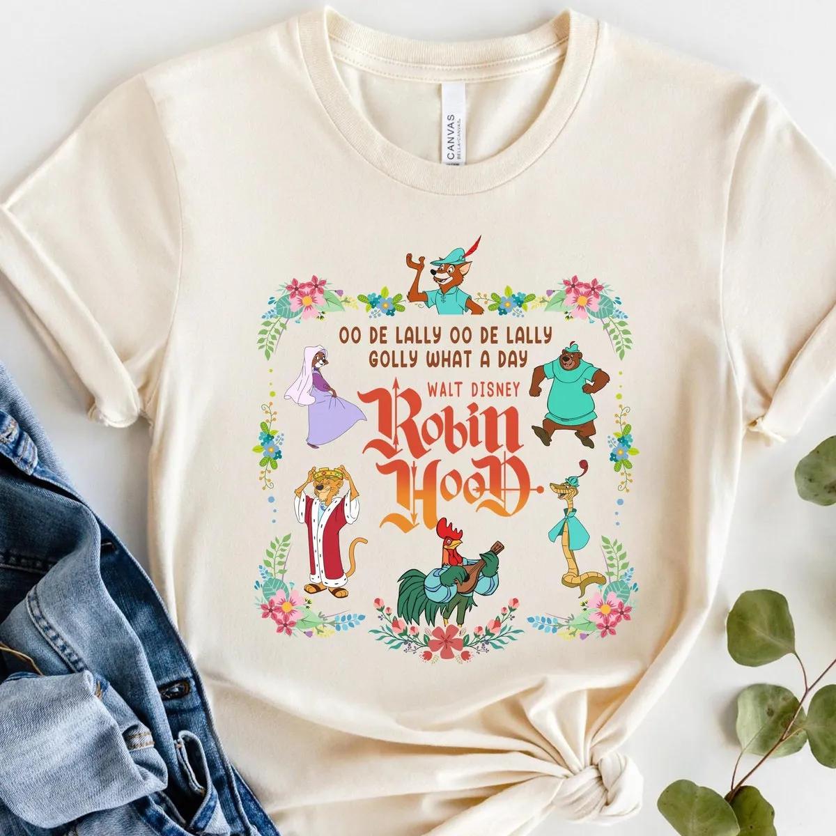 Disney Robin Hood Floral Shirt 5 1