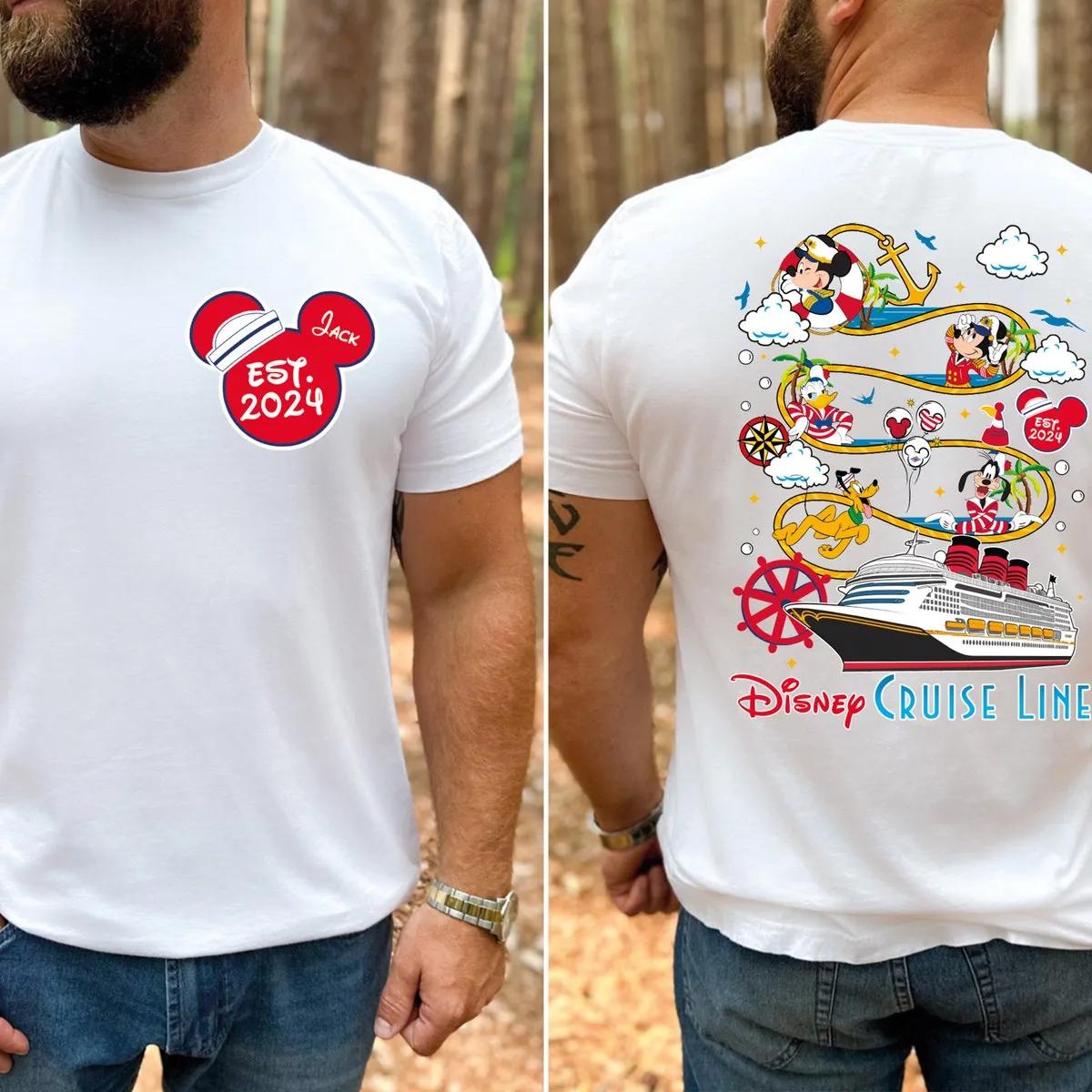 Disney Shirt Mickey Friends Cruise Crew Tee 2 1