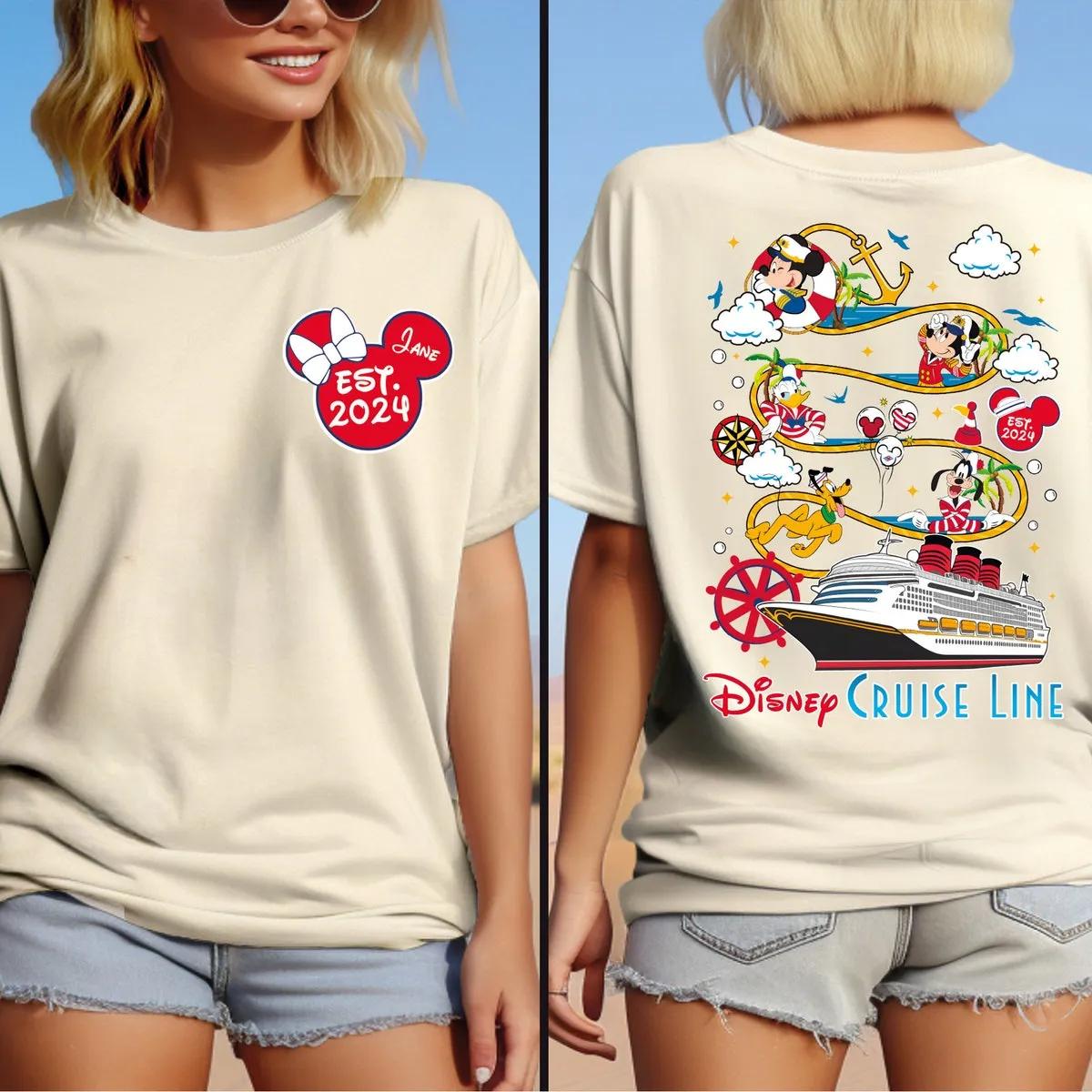 Disney Shirt Mickey Friends Cruise Crew Tee 4 1