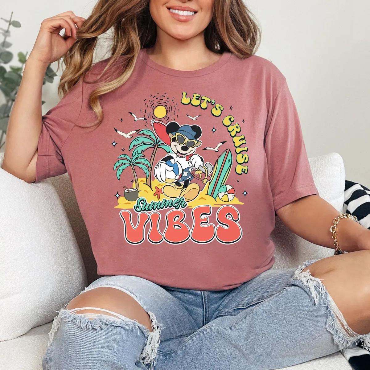 Disney Shirt Mickey Mouse Summer Vibes Tee 4 1