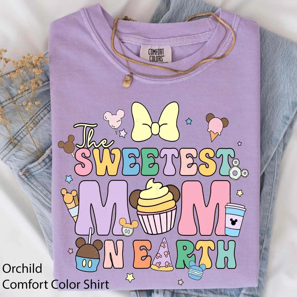 Disney Snacks And Drink The Sweetest Mom Kid On Earth Shirt 2