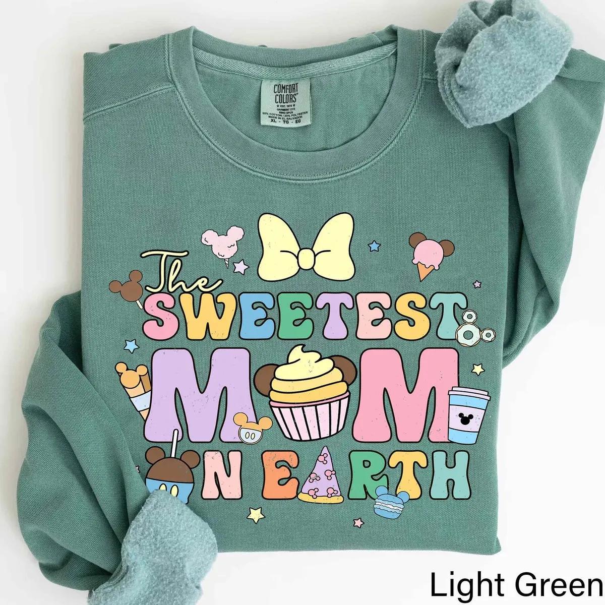 Disney Snacks And Drink The Sweetest Mom Kid On Earth Shirt 5