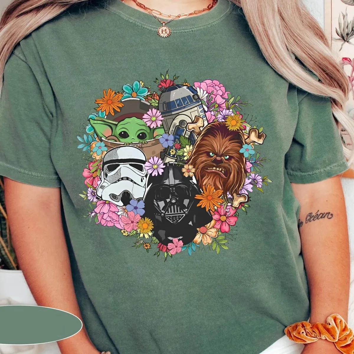 Disney Spring Flower Star Wars Shirt 1