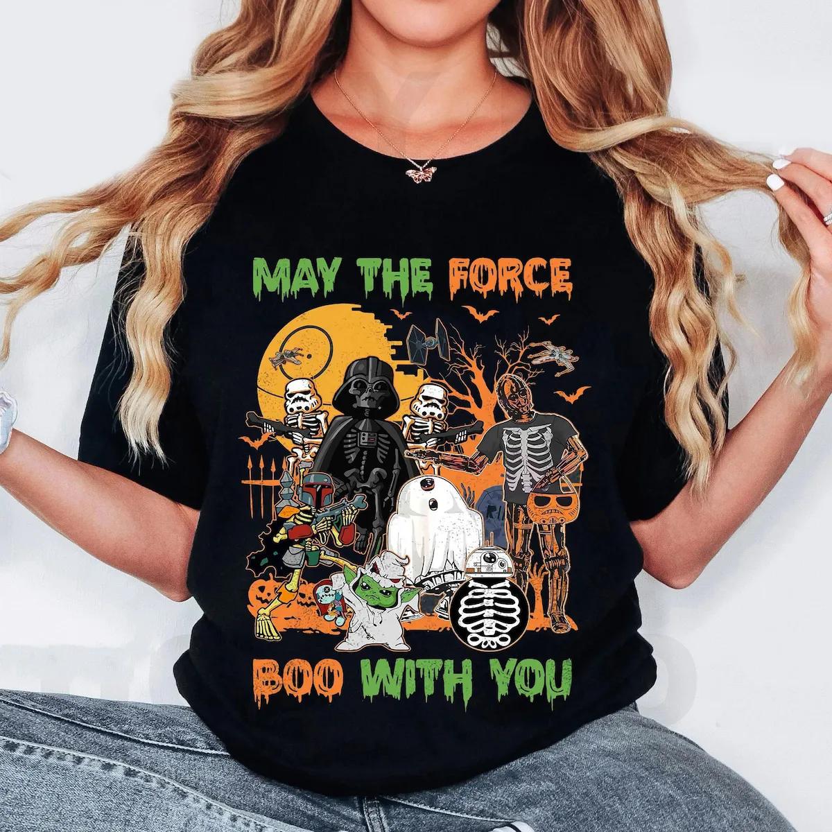 Disney Star Wars May The Force Boo With You Shirt 1