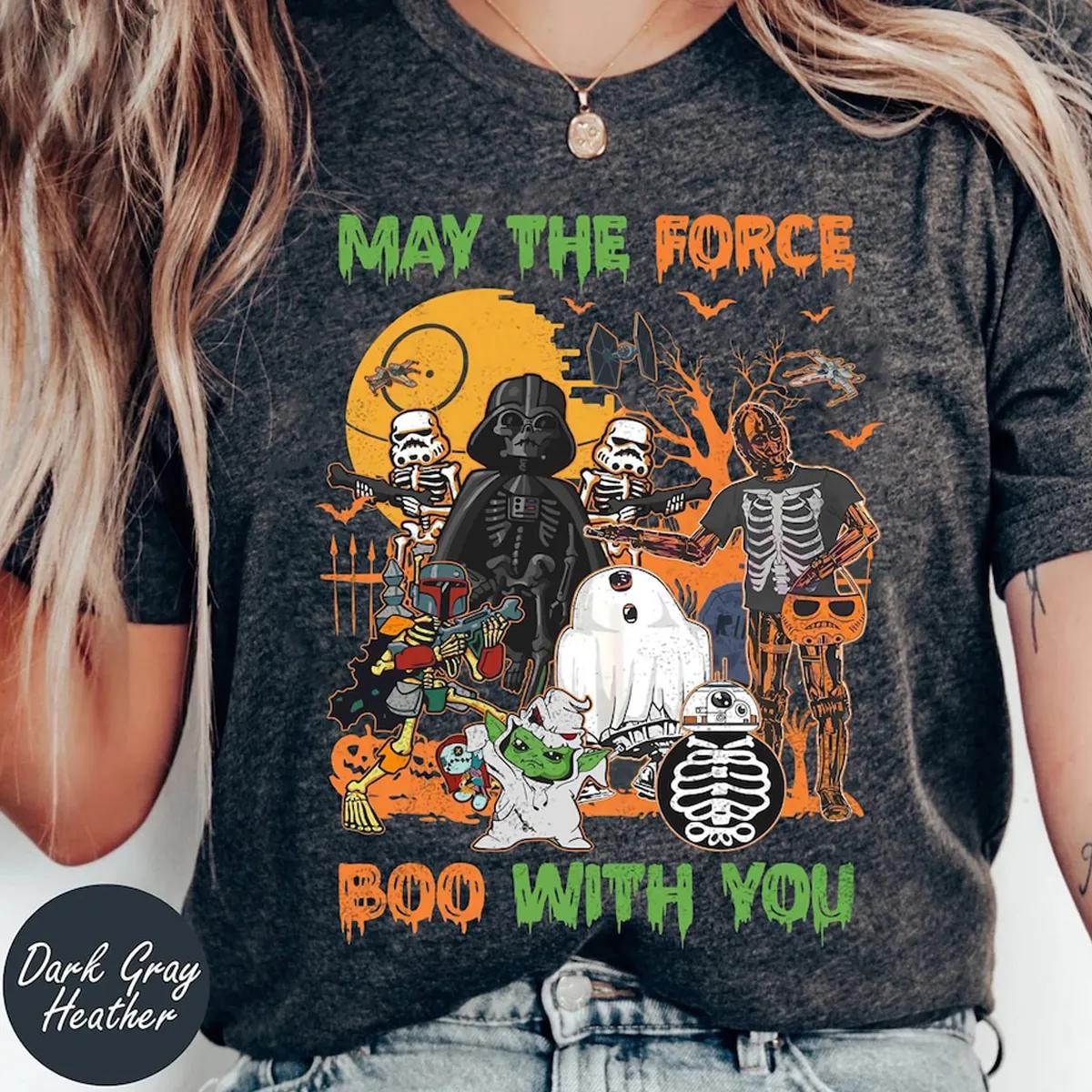 Disney Star Wars May The Force Boo With You Shirt 2