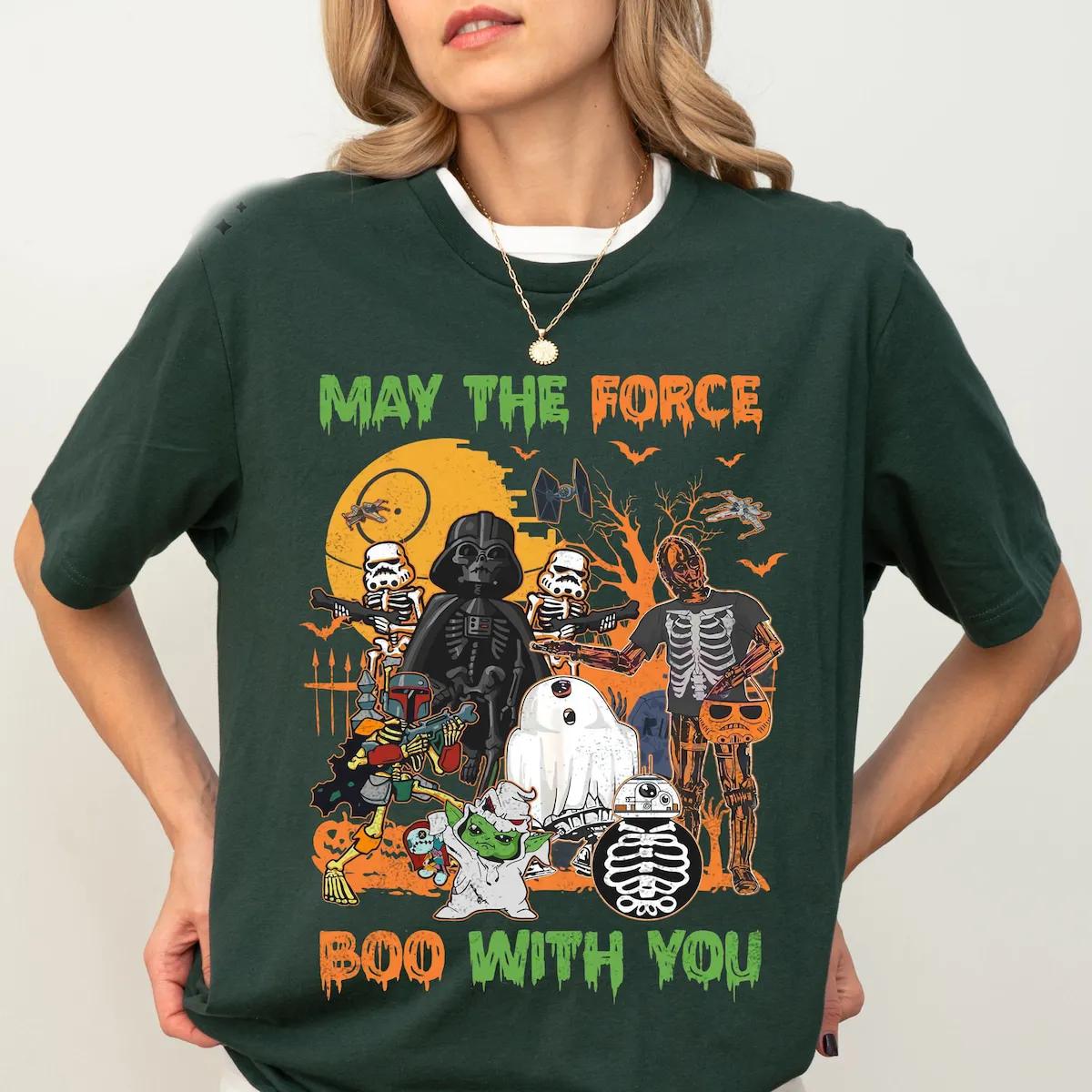 Disney Star Wars May The Force Boo With You Shirt 3