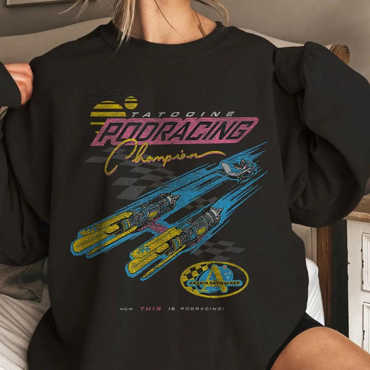 Disney Star Wars Pod Racing Champion Neon Space Racer Shirt 4 1