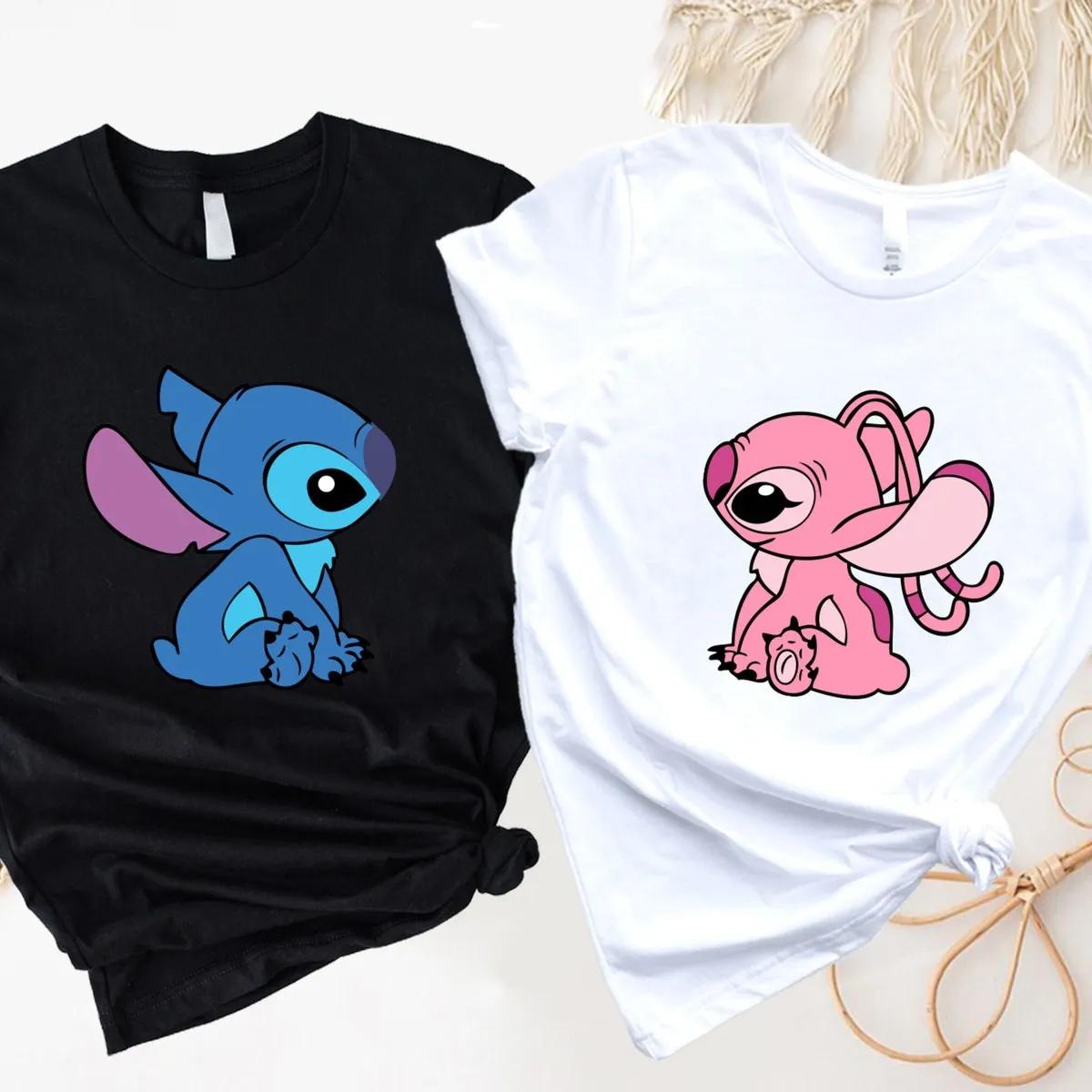 Disney Stitch Angel Couple Shirt 1 1