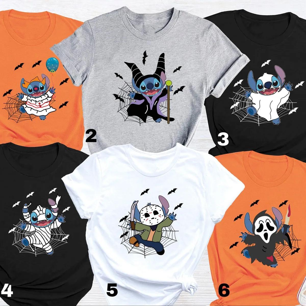 Disney Stitch Ghost Halloween Shirt 4