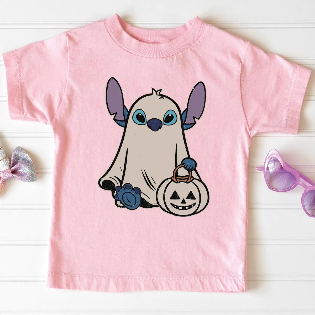 Disney Stitch Ghost Halloween Toddler Shirt 3