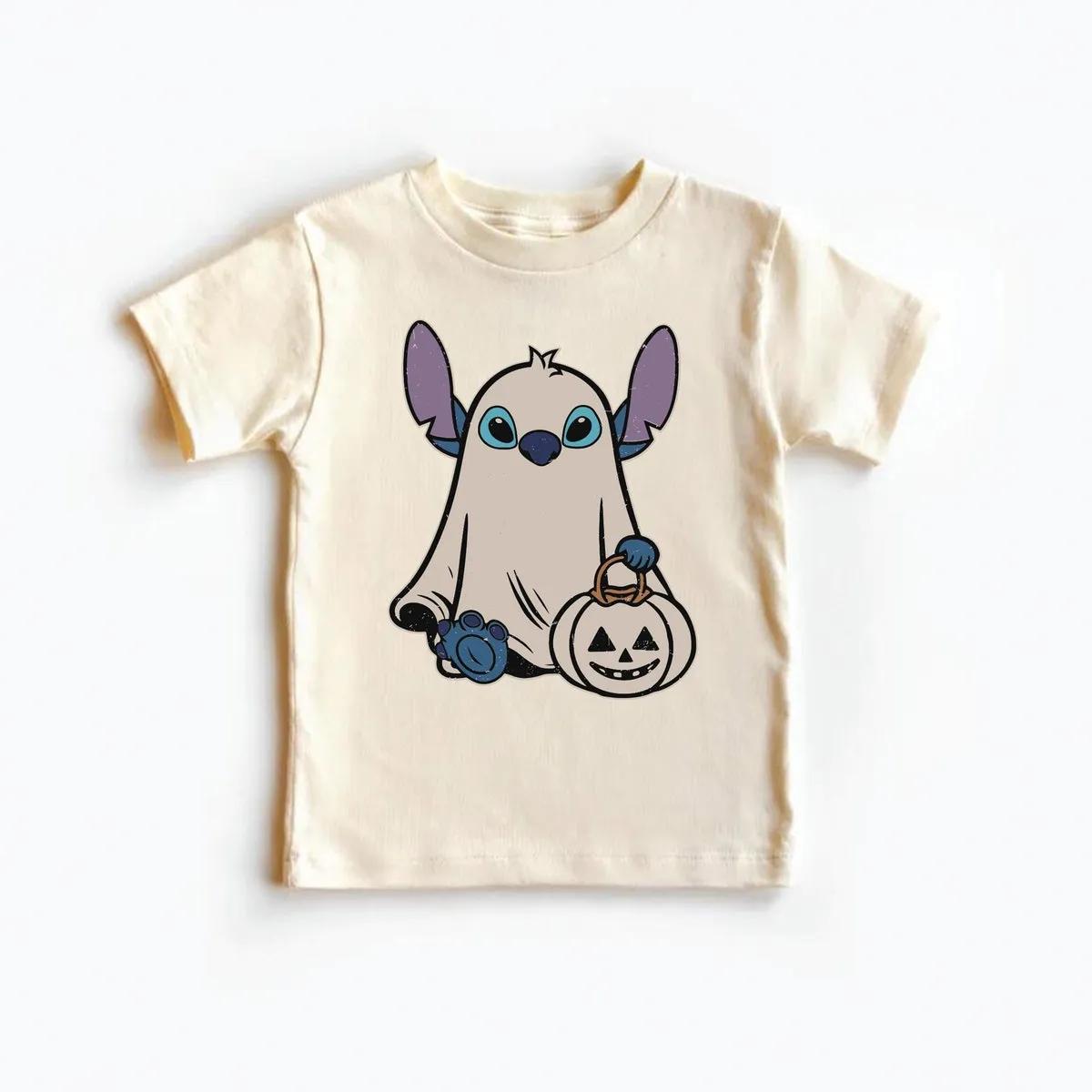 Disney Stitch Ghost Halloween Toddler Shirt 4