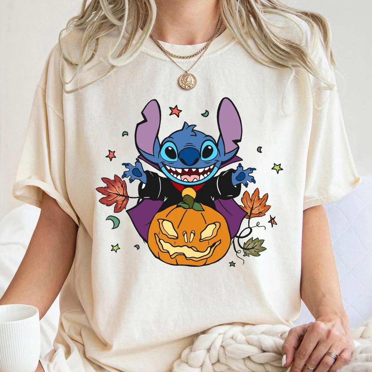 Disney Stitch Pumpkin Halloween Shirt 1 1