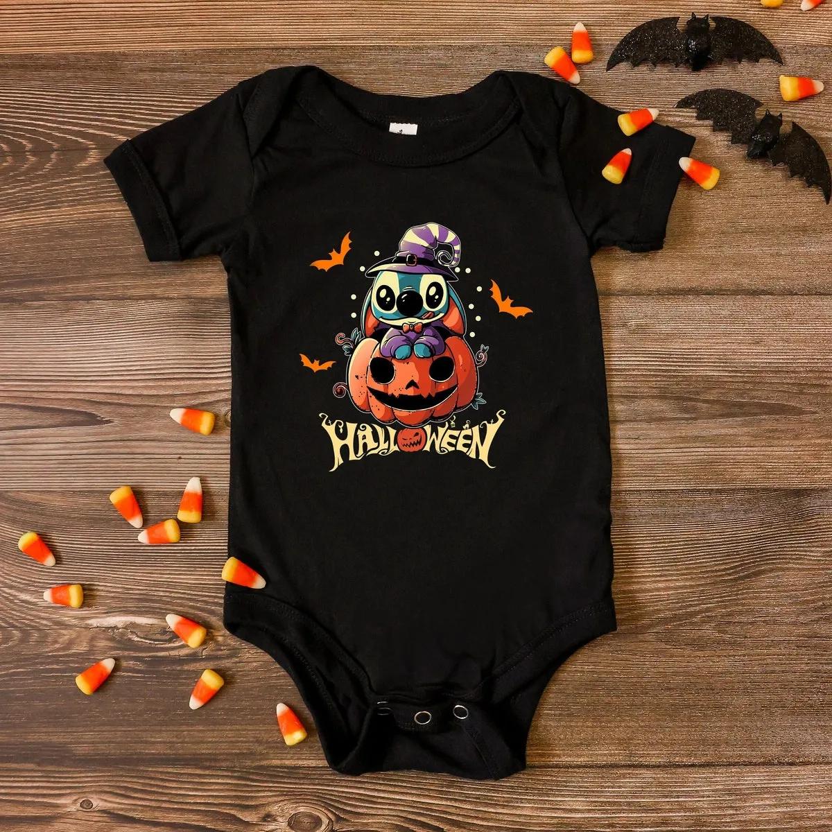 Disney Stitch Pumpkin Halloween Shirt 1 2